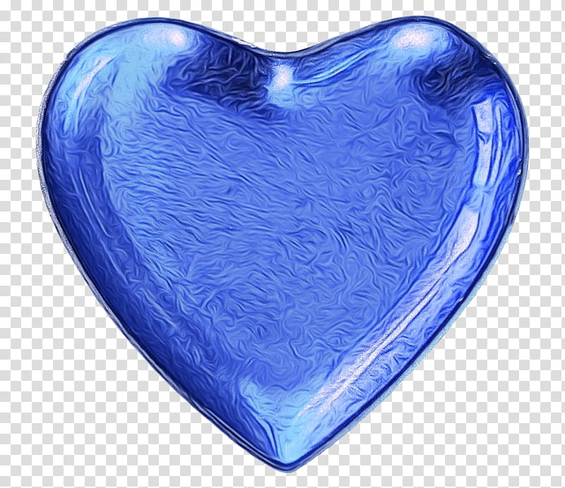 Heart, Blue, Cobalt Blue, Paperweight, Electric Blue, Glass transparent background PNG clipart