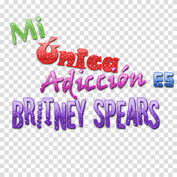Texto Mi unica adiccion es Britney Spears transparent background PNG clipart