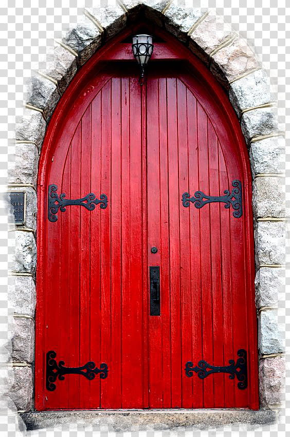 Doors s, red wooden door transparent background PNG clipart