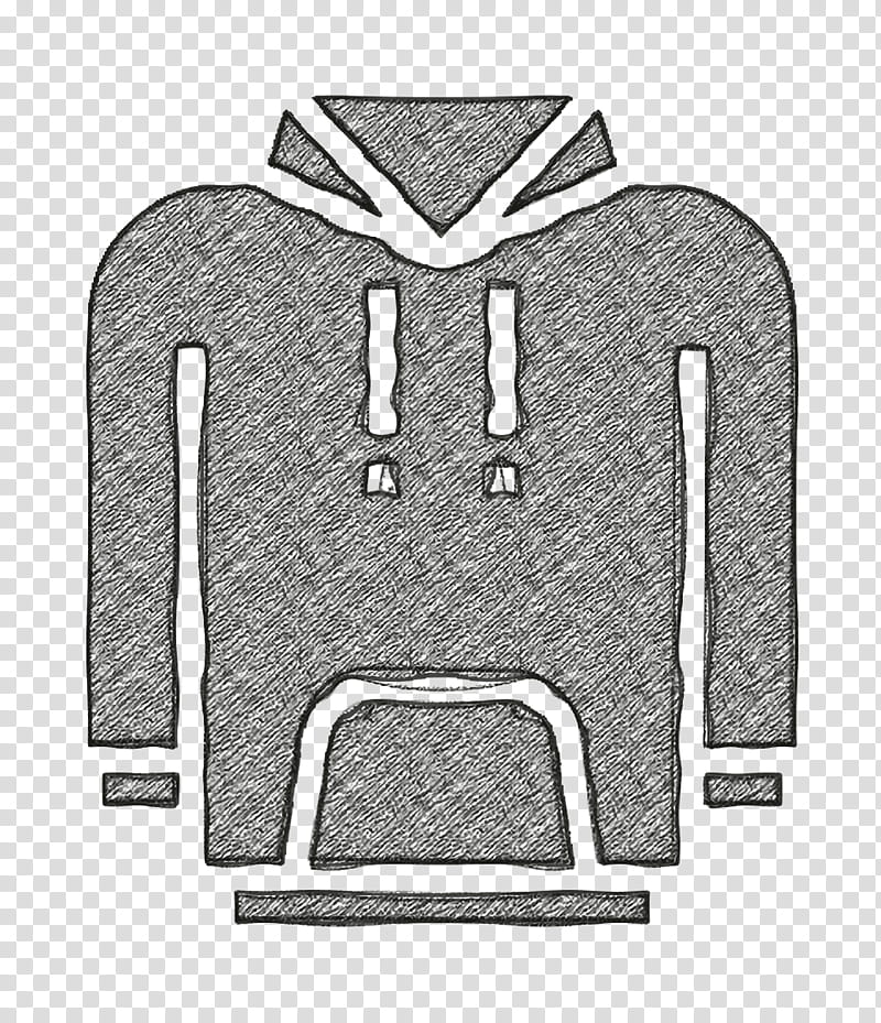 Clothes icon Hoodie icon Sweatshirt icon, Clothing, Outerwear, Grey, Sleeve, Jersey, Silver, Sweater transparent background PNG clipart