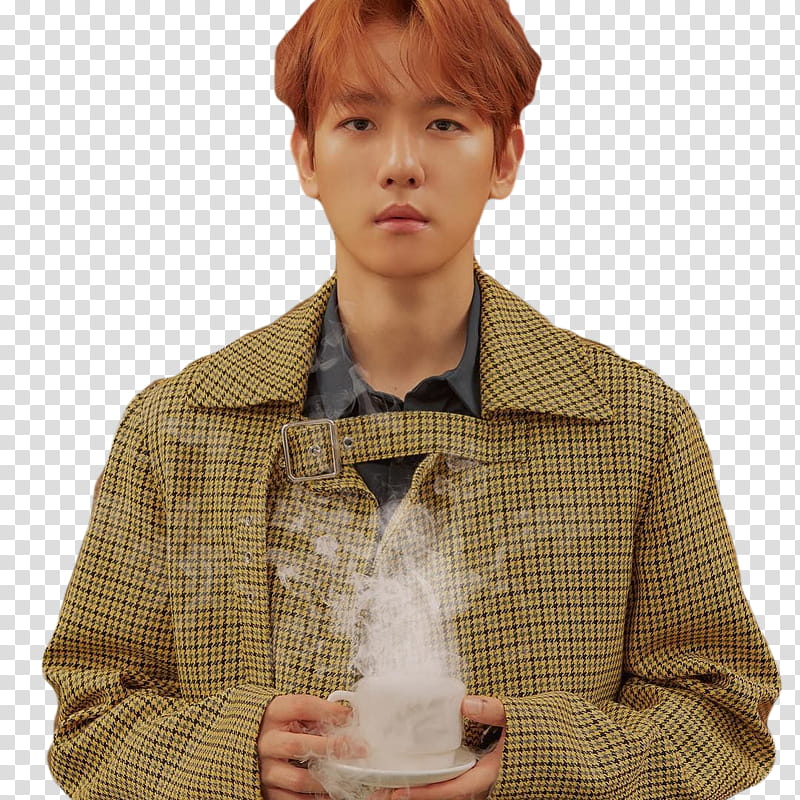 EXO UNIVERSE, man holding white ceramic tea cup transparent background PNG clipart