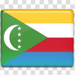 All in One Country Flag Icon, Comoros-Flag- transparent background PNG clipart