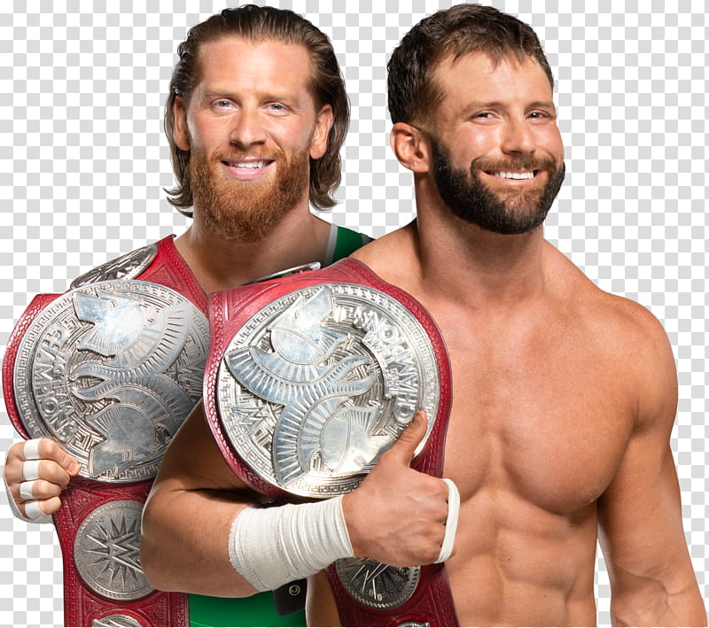 Hawkins and Ryder RAW Tag Team Champion transparent background PNG clipart