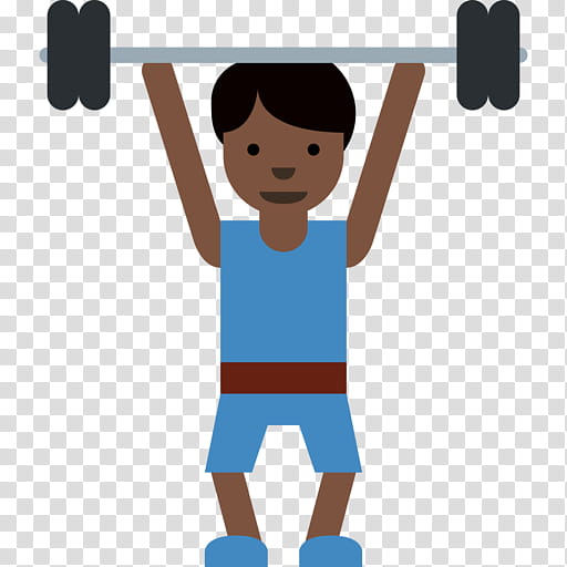 Boy Emoji, Weight TRAINING, Olympic Weightlifting, Dark Skin, Human Skin Color, Powerlifting, Fitzpatrick Scale, Physical Fitness transparent background PNG clipart