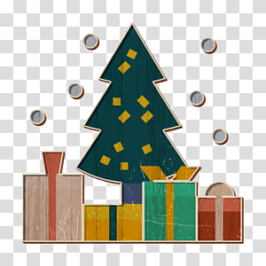 Christmas icon Christmas tree icon Gift icon, Oregon Pine, Christmas Decoration, Colorado Spruce, Fir, Interior Design, Pine Family, Christmas 
 transparent background PNG clipart thumbnail