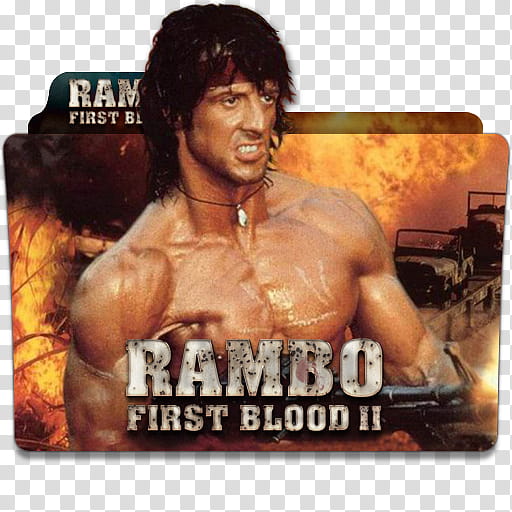 Rambo Collection Part  Folder Icon , Rambo, First Blood  v transparent background PNG clipart