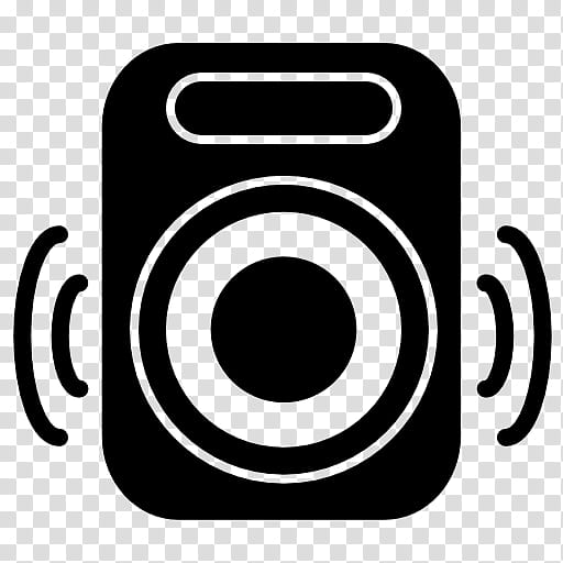 Camera Symbol, Loudspeaker, Bass, Sound, Woofer, SUBWOOFER, Line, Circle transparent background PNG clipart