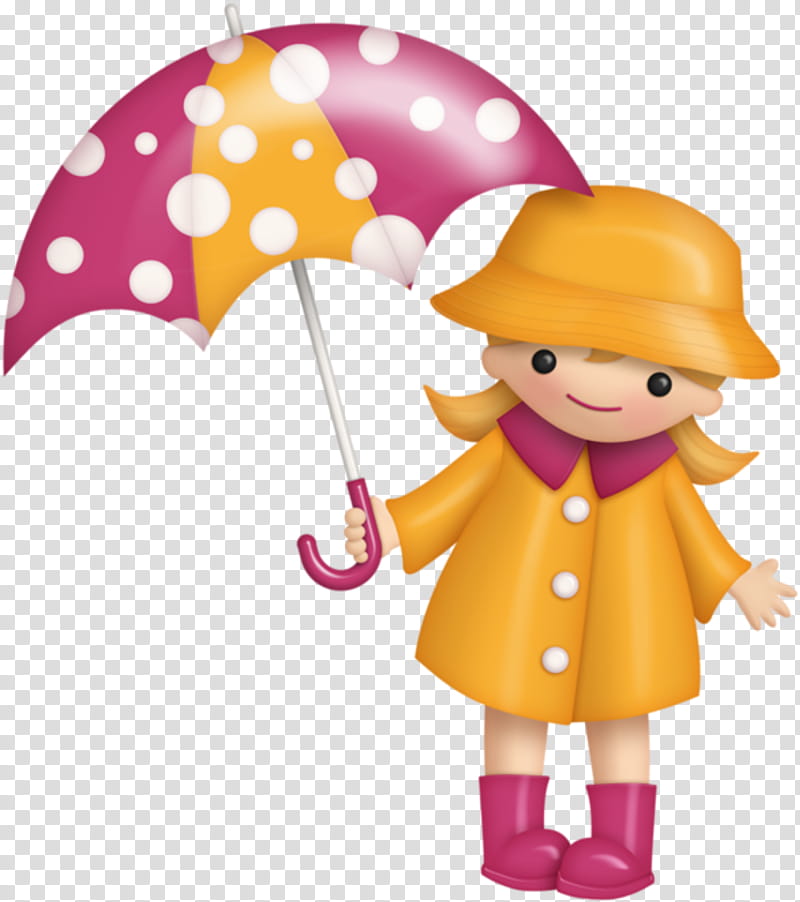 Snow, Rain, Drawing, Umbrella, Storm, 2018, Pink, Doll transparent background PNG clipart