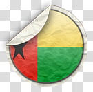 world flags, Guinea Bissau icon transparent background PNG clipart
