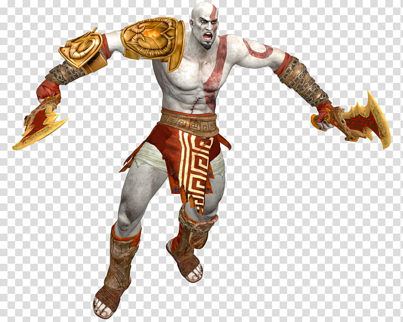 Kratos Render Without Bumps, swords man character transparent background PNG clipart