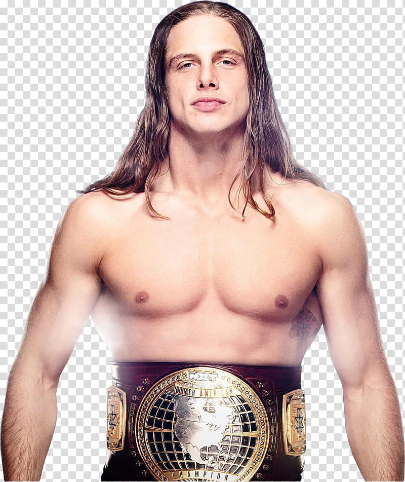 Matt Riddle  w/ NXT North American Title transparent background PNG clipart