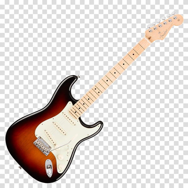 Guitar, Fender Player Stratocaster, Fender Standard Stratocaster, Fender Standard Stratocaster Hss Electric Guitar, Fender Classic 50s Stratocaster, Sunburst, Single Coil Guitar Pickup, Bass Guitar transparent background PNG clipart