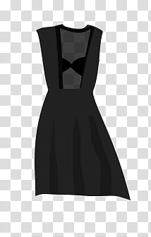 Vestidos MVA, black sleeveless dress graphic transparent background PNG clipart