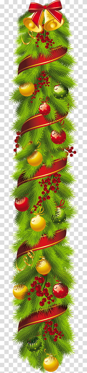 green Christmas decor transparent background PNG clipart thumbnail