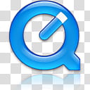 Leopard for Windows XP, blue q text transparent background PNG clipart