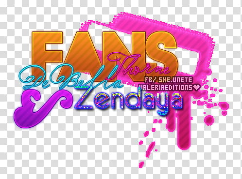 Texto, Fans & Zendaya text illustration transparent background PNG clipart