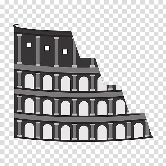 Building, Colosseum, Line Art, Drawing, Rome, Architecture, Facade, Rectangle transparent background PNG clipart