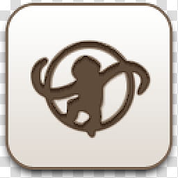 Albook extended sepia , monkey computer icon logo transparent background PNG clipart