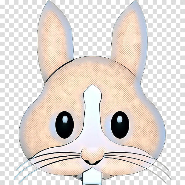 pop art retro vintage, Whiskers, Easter Bunny, Cat, Rabbit, Snout, Dog, Cartoon transparent background PNG clipart