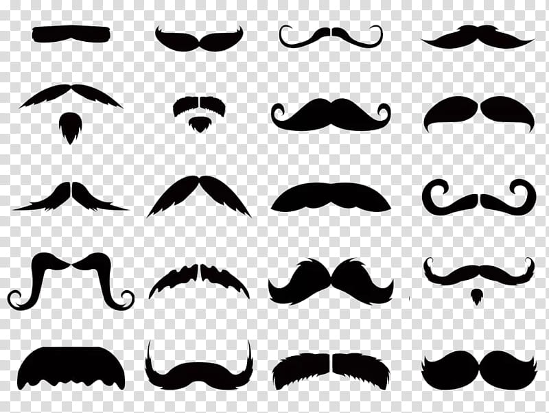 Hair Logo, Moustache, Movember, Beard, Man, Movember Foundation, Shaving, Black transparent background PNG clipart