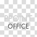 Gill Sans Text Dock Icons, Powerpoint-Office, Microsoft Office Powerpoint text illustration transparent background PNG clipart