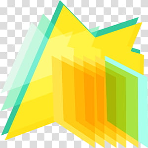MODEEEERN Icon Set, yellow and green transparent background PNG clipart thumbnail