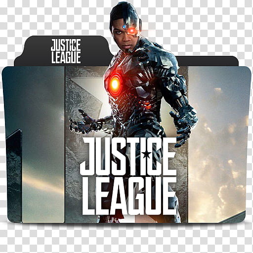 DC Extended Universe Folder Icon MoS JL , justiceleague-cyborg transparent background PNG clipart