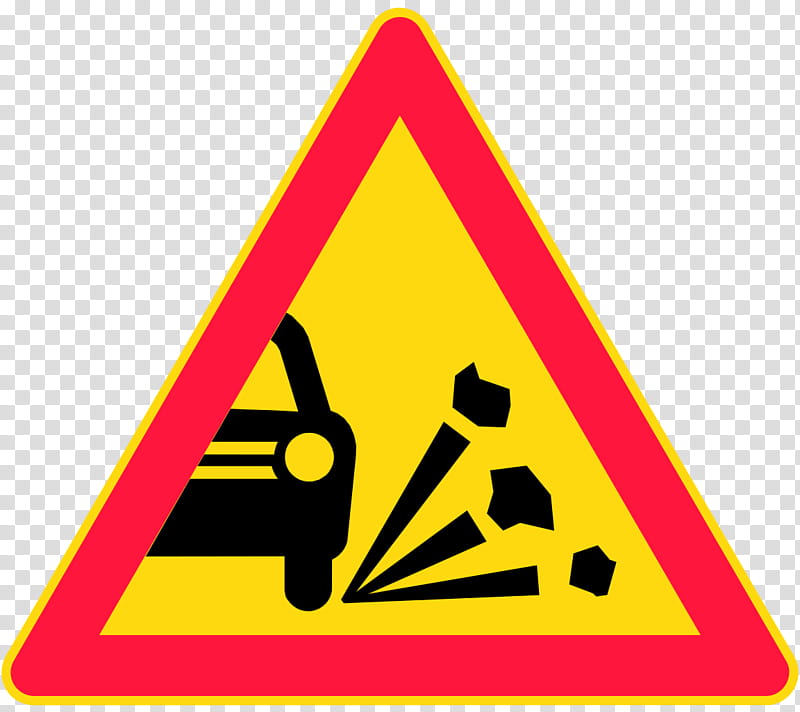 Road, Traffic Sign, Warning Sign, Road Signs In Finland, Driving, Yellow, Text, Triangle transparent background PNG clipart