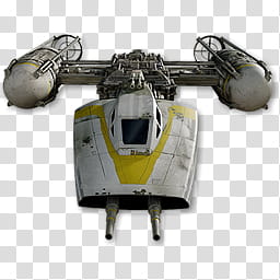 STAR WARS Fighters Space Ships Vehicles Icons , Y-Wing, gray spacecraft illustration transparent background PNG clipart