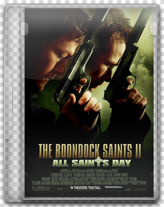 DVD movies icon, The Boondock Saints II, The Boondock Saints II All Saints Day DVD case transparent background PNG clipart