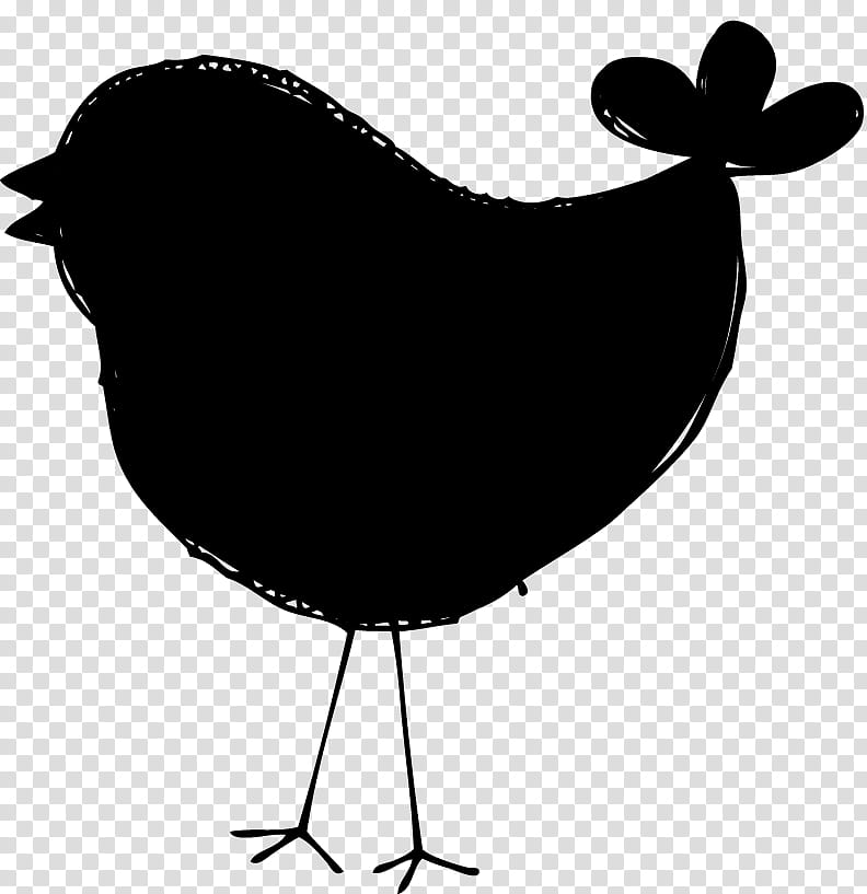 Bird, Rooster, Black White M, Silhouette, Neck, Beak, Chicken As Food, Blackandwhite transparent background PNG clipart