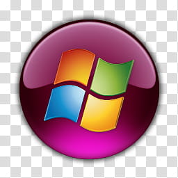 Windows Orbs, purple Microsoft Windows logo transparent background PNG clipart