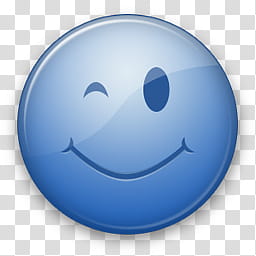Blueticons Win, Wink, wink emoji transparent background PNG clipart