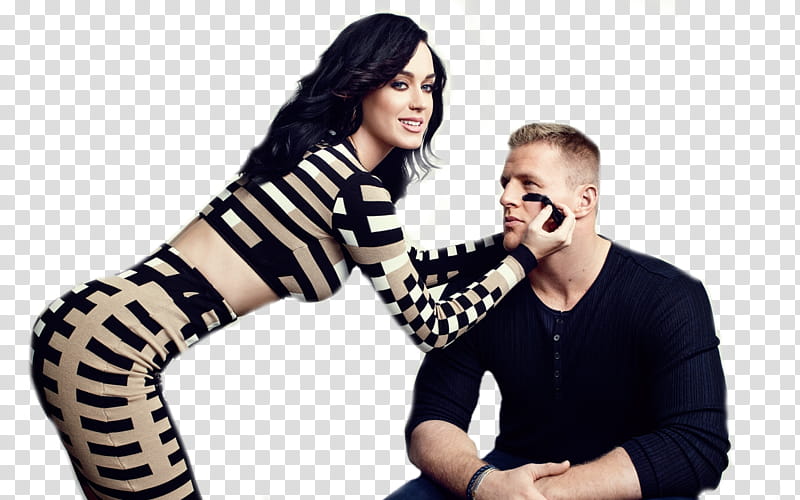 Katy Perry and JJ Watt transparent background PNG clipart