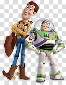Toy Story, Sheriff and Buzzlightyear transparent background PNG clipart