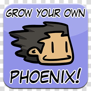 Grow your own Phoenix transparent background PNG clipart
