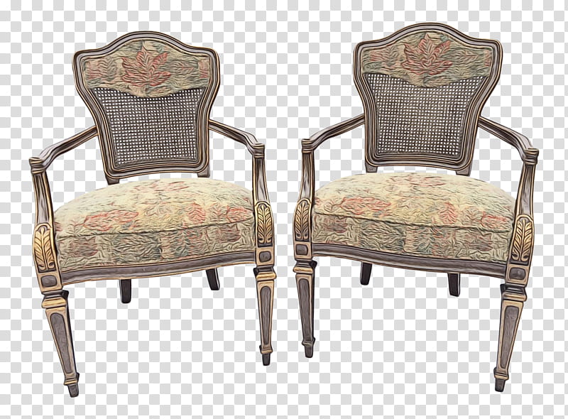 chair furniture outdoor furniture armrest wood, Watercolor, Paint, Wet Ink, Antique transparent background PNG clipart