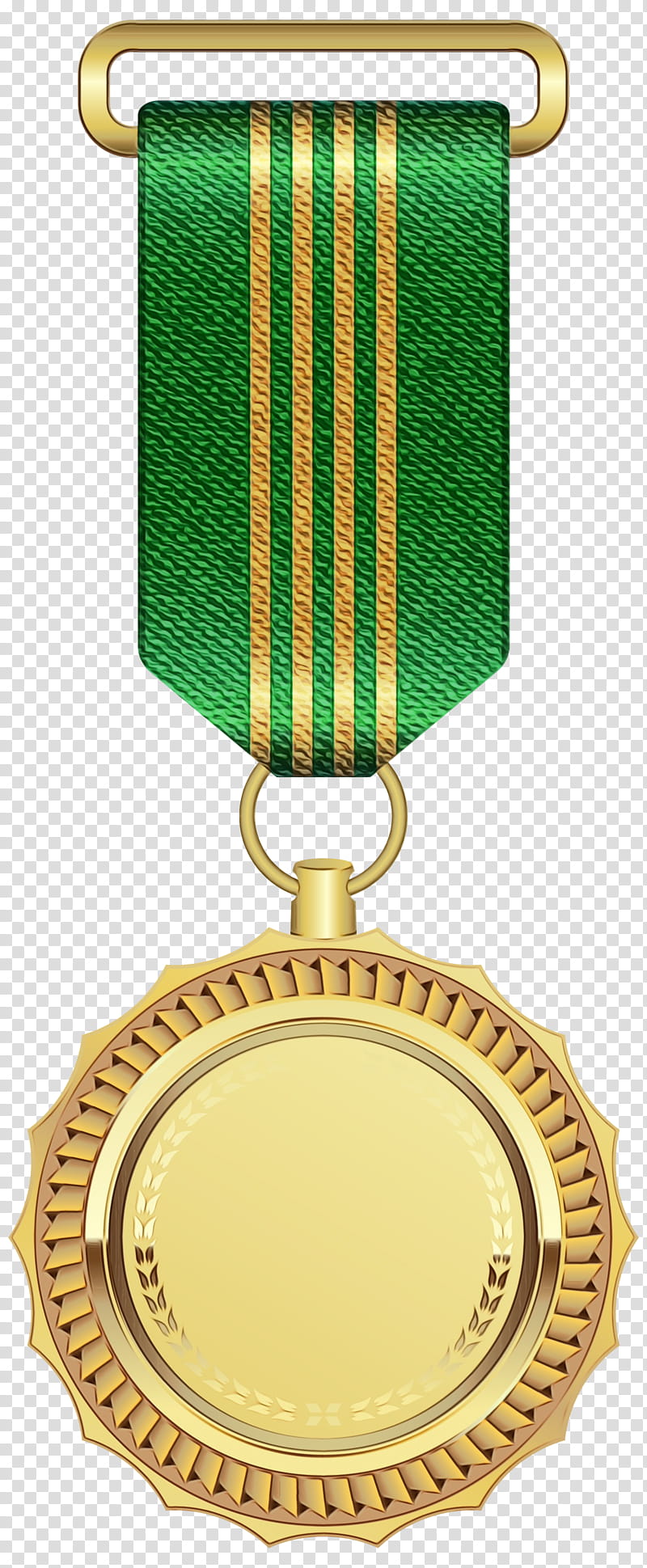 Green Background Ribbon, Medal, Gold Medal, BORDERS AND FRAMES, Trophy, Green Ribbon, Award Or Decoration, Yellow transparent background PNG clipart