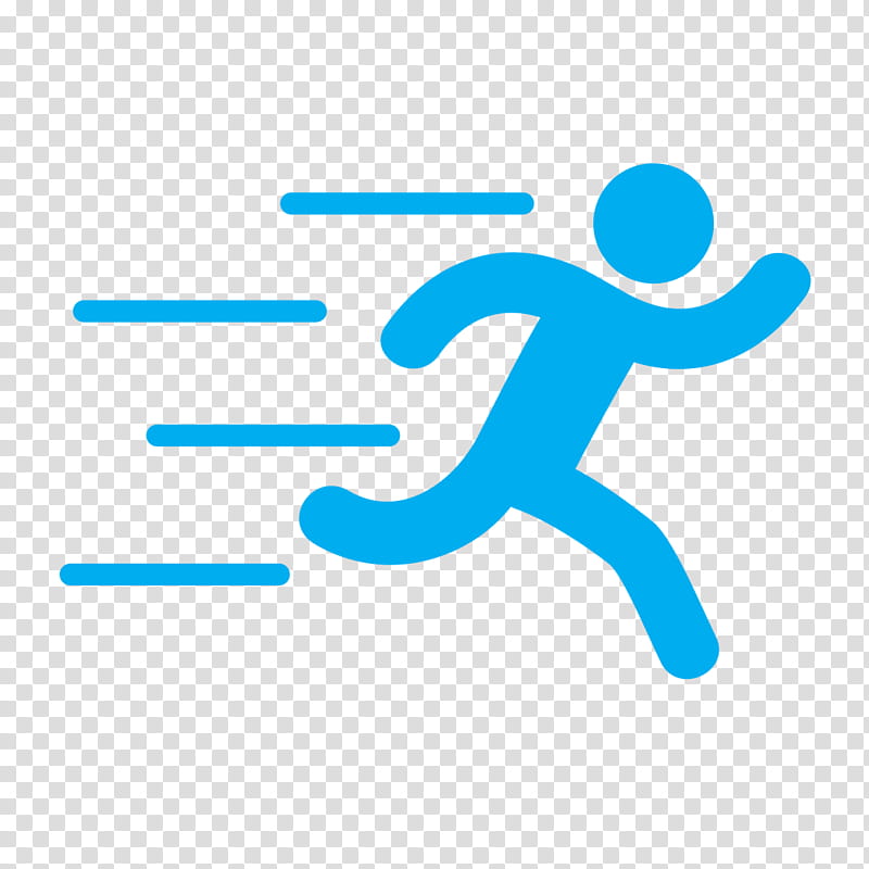 Running, Symbol, Sports, Jogging, Blue, Text, Line, Hand transparent background PNG clipart
