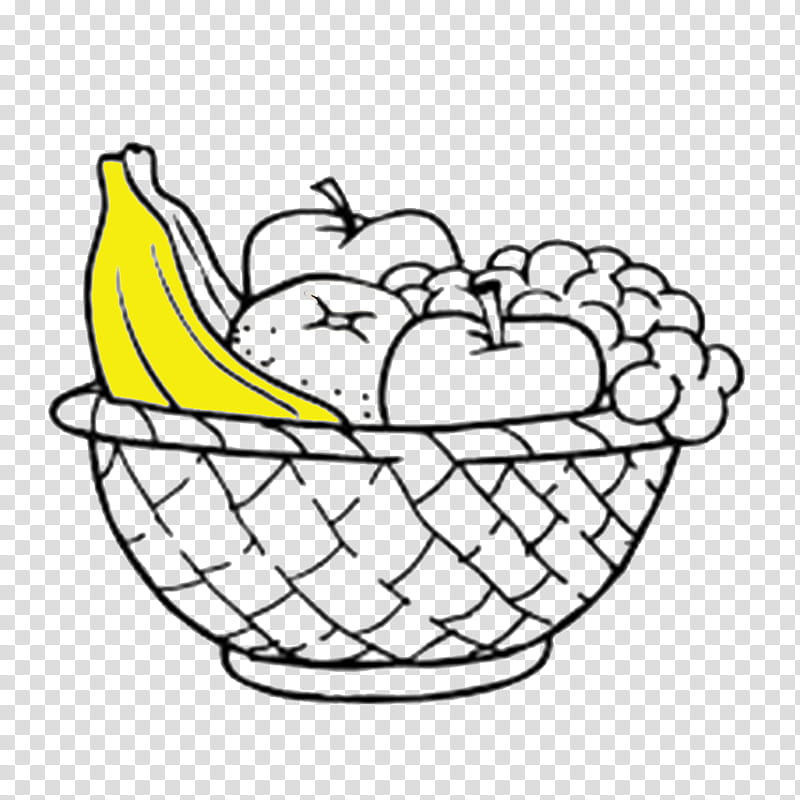 fruit basket pencil drawing