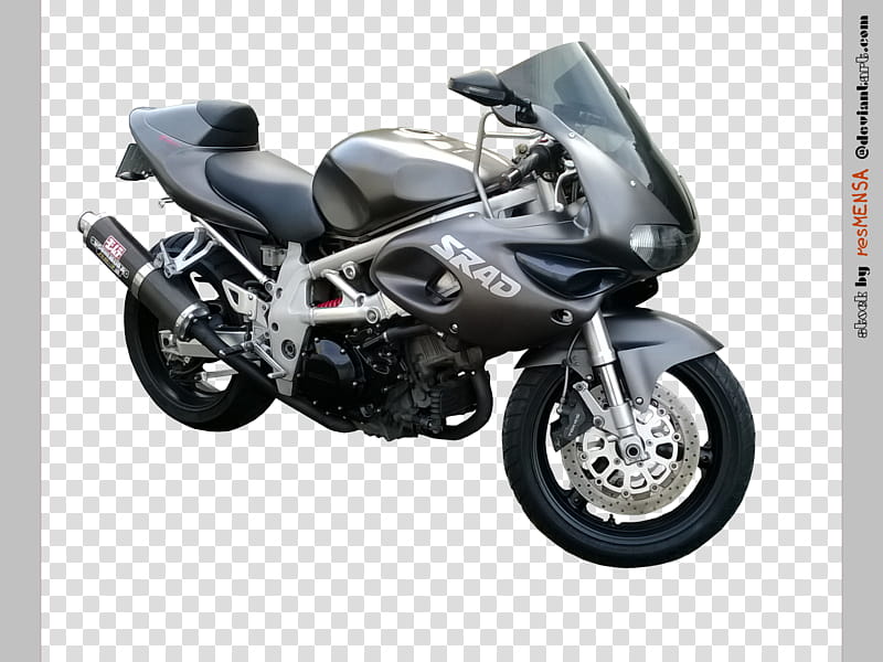 Suzuki TL S right, black touring motorcycle transparent background PNG clipart