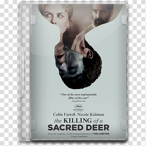 Movie Icon , The Killing of a Sacred Deer, The Killing of a Sacred Deer DVD case transparent background PNG clipart
