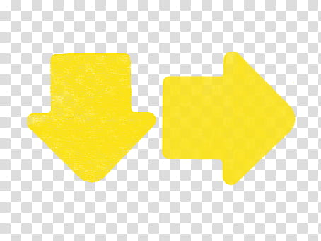 Yellow , two yellow arrows illustration transparent background PNG clipart