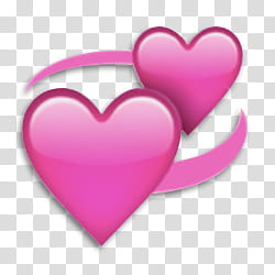 Emoji, double heart emoji transparent background PNG clipart
