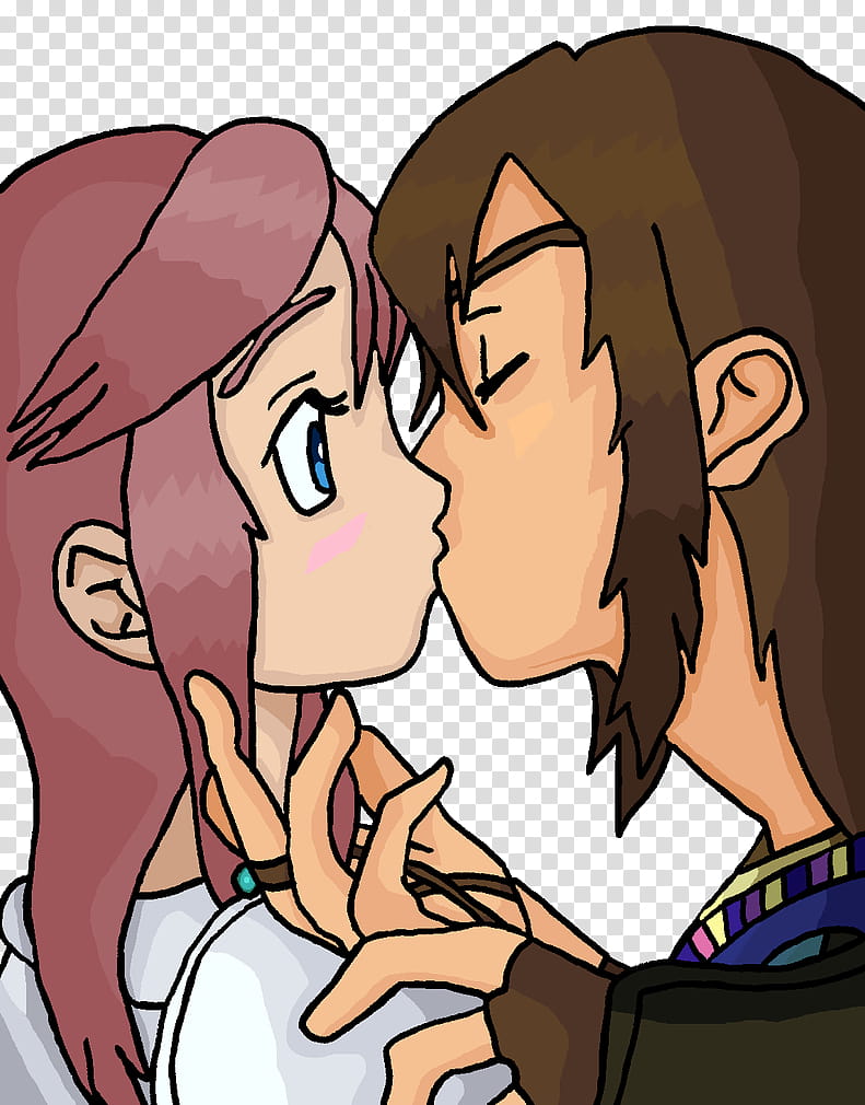 Lightning and Noel, First Kiss transparent background PNG clipart