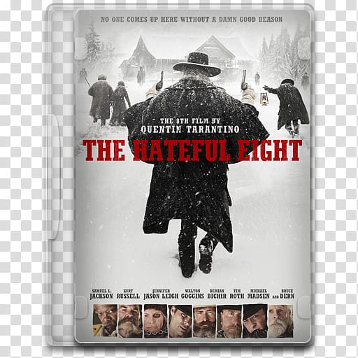Movie Icon Mega , The Hateful Eight, The Hateful Eight DVD case transparent background PNG clipart