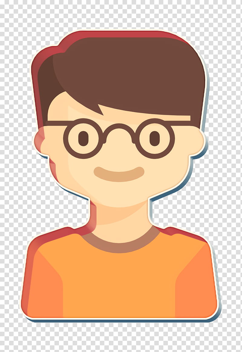 Child icon Boy icon Kids Avatars icon, Cartoon, Eyewear, Glasses, Head, Animation, Vision Care, Fictional Character transparent background PNG clipart