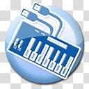 Powder Blue, blue and white electronic keyboard transparent background PNG clipart