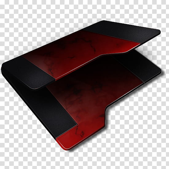 Red Empty Folder Icon, (O) RED Empty Folder  x , red and black case transparent background PNG clipart