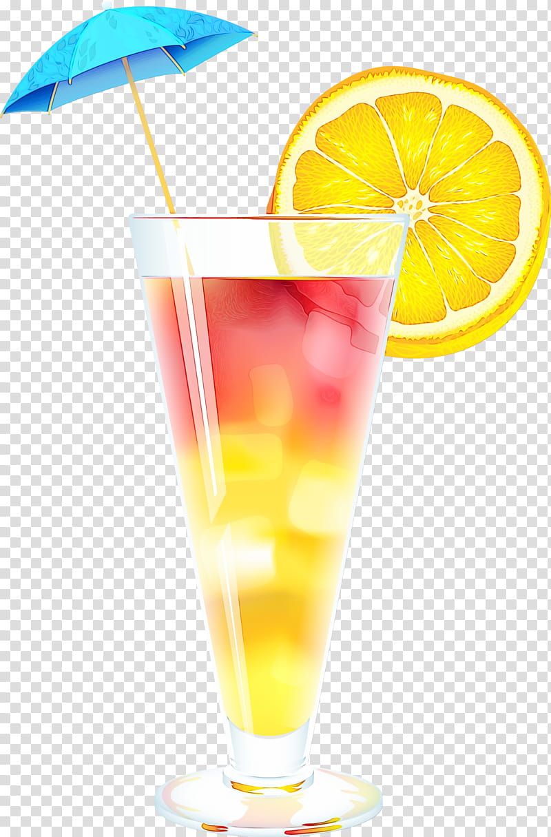 Zombie, Watercolor, Paint, Wet Ink, Cocktail, Tequila Sunrise, Drink, Mixed Drink transparent background PNG clipart